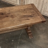 Rustic Trestle Dining Table in Solid Oak