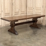 Rustic Trestle Dining Table in Solid Oak