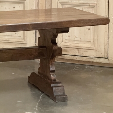 Rustic Trestle Dining Table in Solid Oak