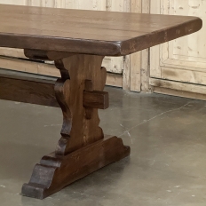 Rustic Trestle Dining Table in Solid Oak