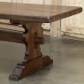 Rustic Trestle Dining Table in Solid Oak