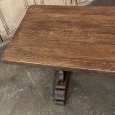 Rustic Trestle Dining Table in Solid Oak