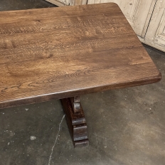 Rustic Trestle Dining Table in Solid Oak