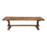 Rustic Trestle Dining Table in Solid Oak