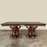 Antique French Empire Mahogany Double Pedestal Dining ~ Conference Table