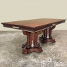 Antique French Empire Mahogany Double Pedestal Dining ~ Conference Table