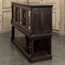 19th Century Italian Gothic Walnut Raised Buffet with Painted Panels