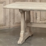 Rustic Antique Trestle Table ~ Dining Table in Stripped Oak