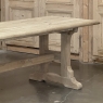 Rustic Antique Trestle Table ~ Dining Table in Stripped Oak