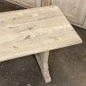 Rustic Antique Trestle Table ~ Dining Table in Stripped Oak