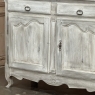 19th Century Country French Whitewashed Vaisselier ~ Buffet ~ Cupboard