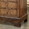 19th Century French Louis Philippe Period Burl Walnut Commode