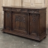 19th Century French Gothic Walnut Buffet