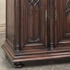 19th Century French Gothic Walnut Buffet