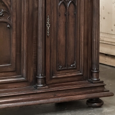 19th Century French Gothic Walnut Buffet