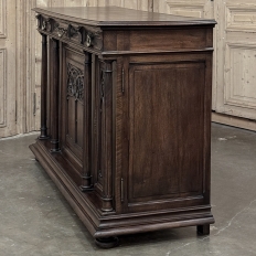 19th Century French Gothic Walnut Buffet