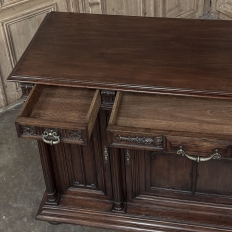 19th Century French Gothic Walnut Buffet