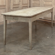 Grand 19th Century Rustic French Elm Farm Table