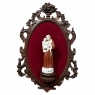 19th Century Black Forest Wall Shrine with Porcelain St. Anthony of Padua & Jesus