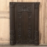 17th Century French Hand-Carved Cabinet Door with Half-Column Pilasters