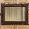 19th Century French Renaissance Carved Walnut Wall Mirror