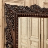 19th Century French Renaissance Carved Walnut Wall Mirror