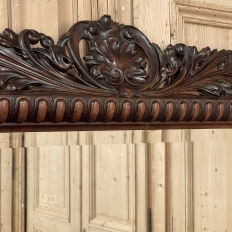 19th Century French Renaissance Carved Walnut Wall Mirror