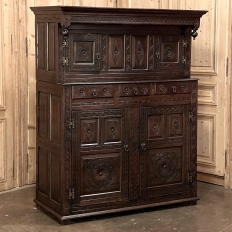 19th Century Rustic Renaissance Two-Tiered Cabinet