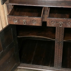 19th Century Rustic Renaissance Two-Tiered Cabinet