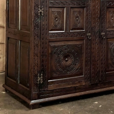 19th Century Rustic Renaissance Two-Tiered Cabinet