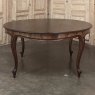 Antique French Louis XV Mahogany Round Dining Table