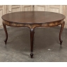 Antique French Louis XV Mahogany Round Dining Table