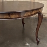 Antique French Louis XV Mahogany Round Dining Table