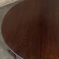 Antique French Louis XV Mahogany Round Dining Table