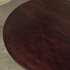 19th Century French Directoire Mahogany Round Dining Table