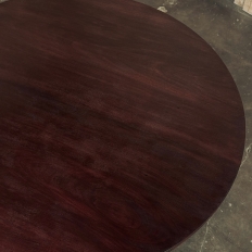 19th Century French Directoire Mahogany Round Dining Table