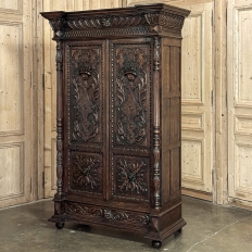 19th Century French Renaissance Revival Armoire ~ Wardrobe