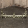 19th Century French Louis XVI Bronze Fireplace Fender Set