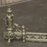 19th Century French Louis XVI Bronze Fireplace Fender Set