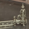 19th Century French Louis XVI Bronze Fireplace Fender Set