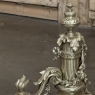 19th Century French Louis XVI Bronze Fireplace Fender Set