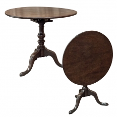 18th Century English Walnut Tilt-Top Table