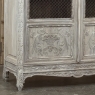 Pair 19th Century Country French Louis XVI Whitewashed Bookcases