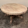 19th Century French Renaissance Oval Center Table ~ Dining Table in Stripped Oak