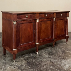 Antique French Empire Style Mahogany Buffet ~ Credenza