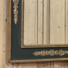 French Empire Style Painted & Gilded Mirror