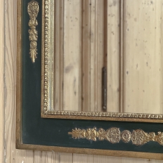 French Empire Style Painted & Gilded Mirror