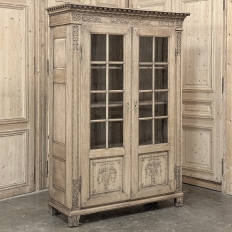 18th Century Country French Louis XVI Period Bookcase in Stripped Oak