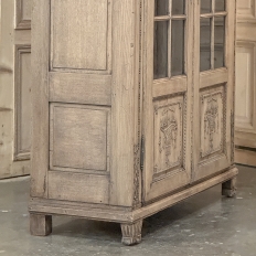 18th Century Country French Louis XVI Period Bookcase in Stripped Oak