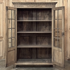 18th Century Country French Louis XVI Period Bookcase in Stripped Oak